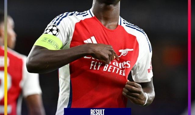 【欧冠】阿森纳2比0巴黎圣日耳曼，哈弗茨，萨卡进球